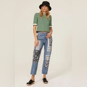 Maje Pandana Patchwork Jeans